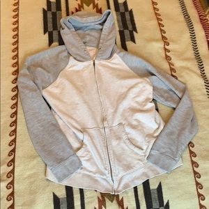 Men’s Champion XL Grey and White hoodie